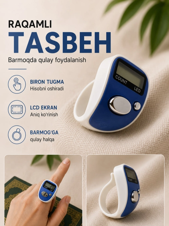 Elektron tasbehlar, zikrni bajarish uchun elektron tasbeh - 