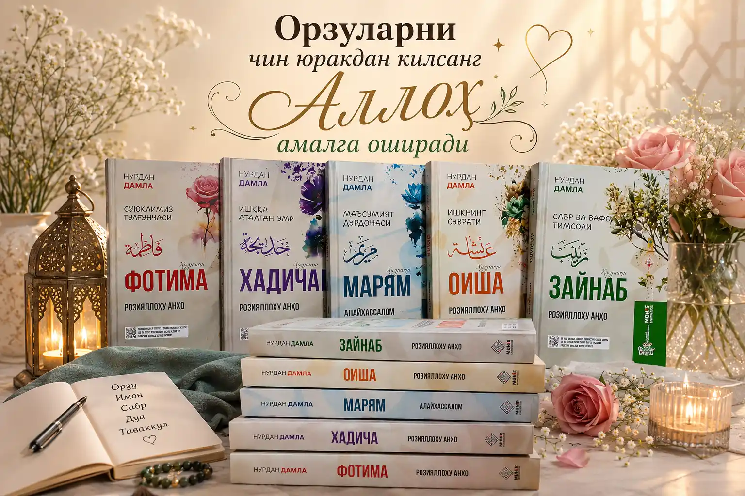 Хадиджа, Фатима, Аиша, Зайнаб, Марьям – комплект книг Нурдан Дамла