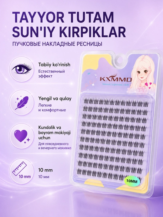 3D effektli ulama kipriklar to‘plami