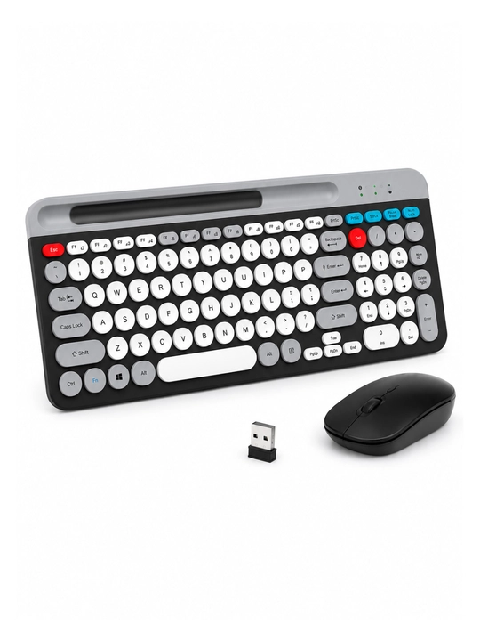 ZYG-806 Simsiz Bluetooth 2.4G Klaviatura va Sichqoncha To‘plami, Dual Mode