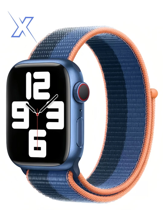 Ремешок для Apple Watch 3–9/SE/Ultra, спорт, липучка, 38–49 мм - 