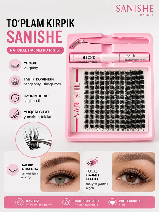 Kirpiklar ulash uchun - 