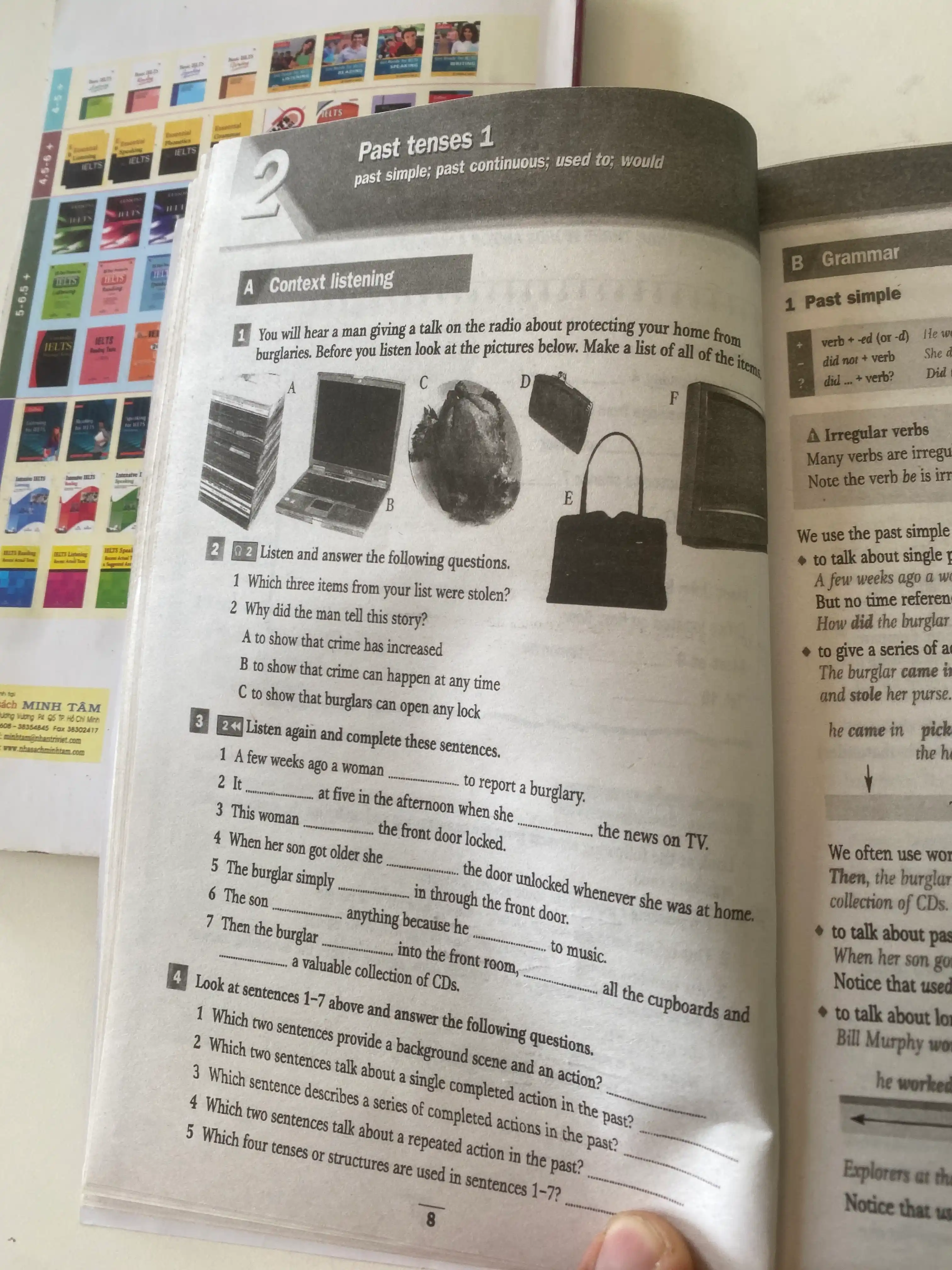 Vocabulary for Ielts, Self-Study vocabulary practice, Grammar for ielts with answers