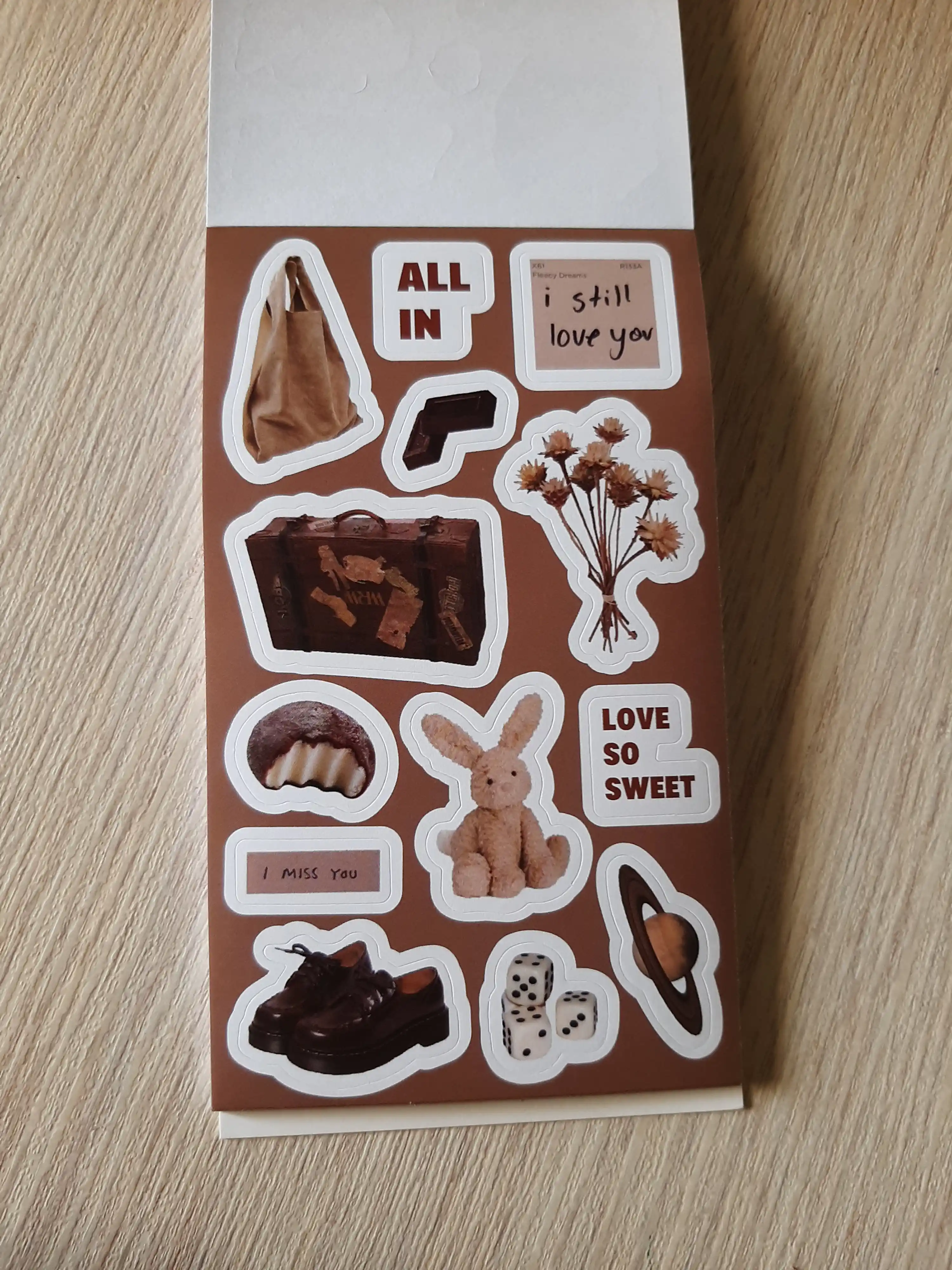 Kantselyariya stikerlari, scrapbooking uchun stikerlar