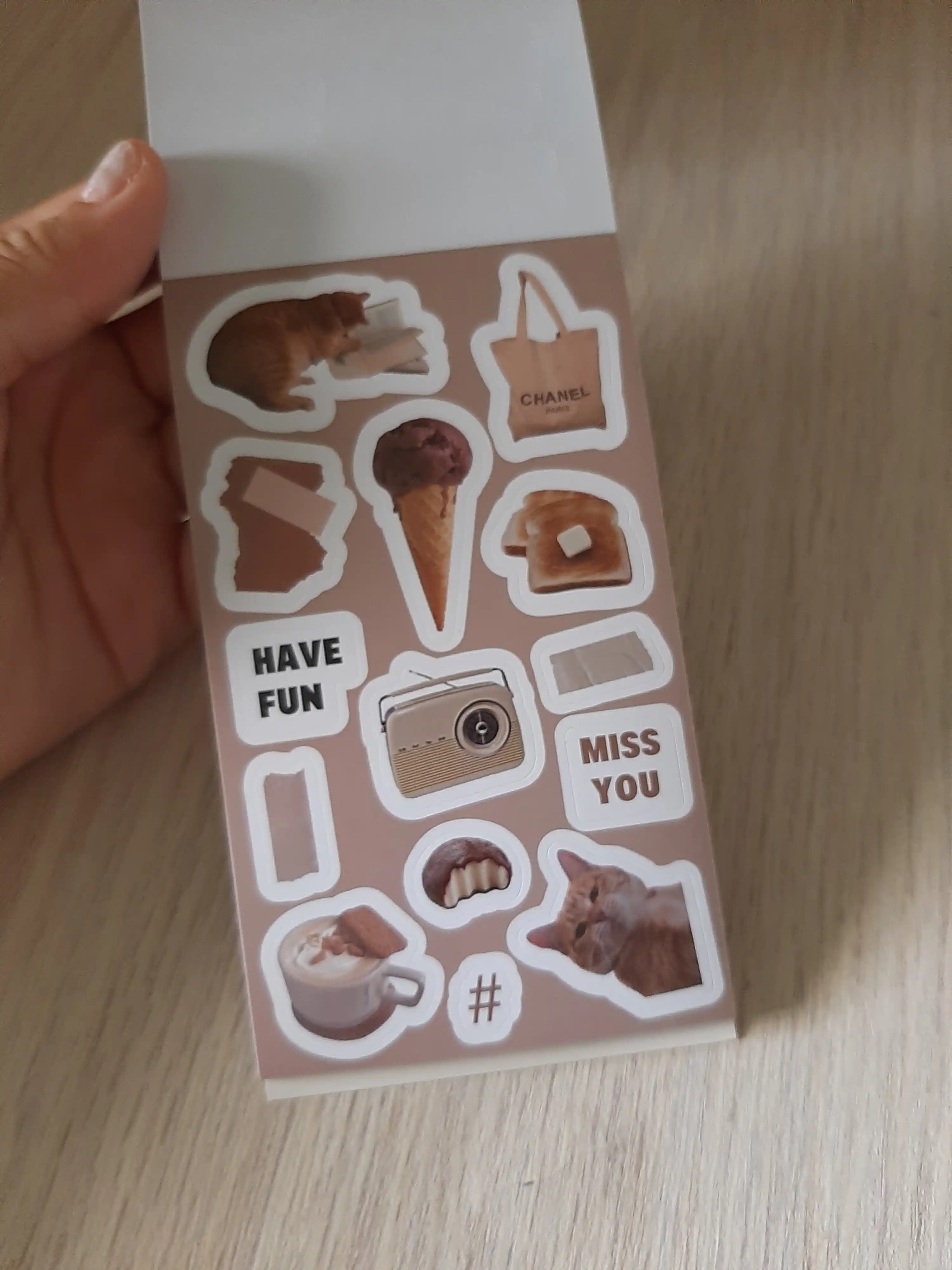Kantselyariya stikerlari, scrapbooking uchun stikerlar
