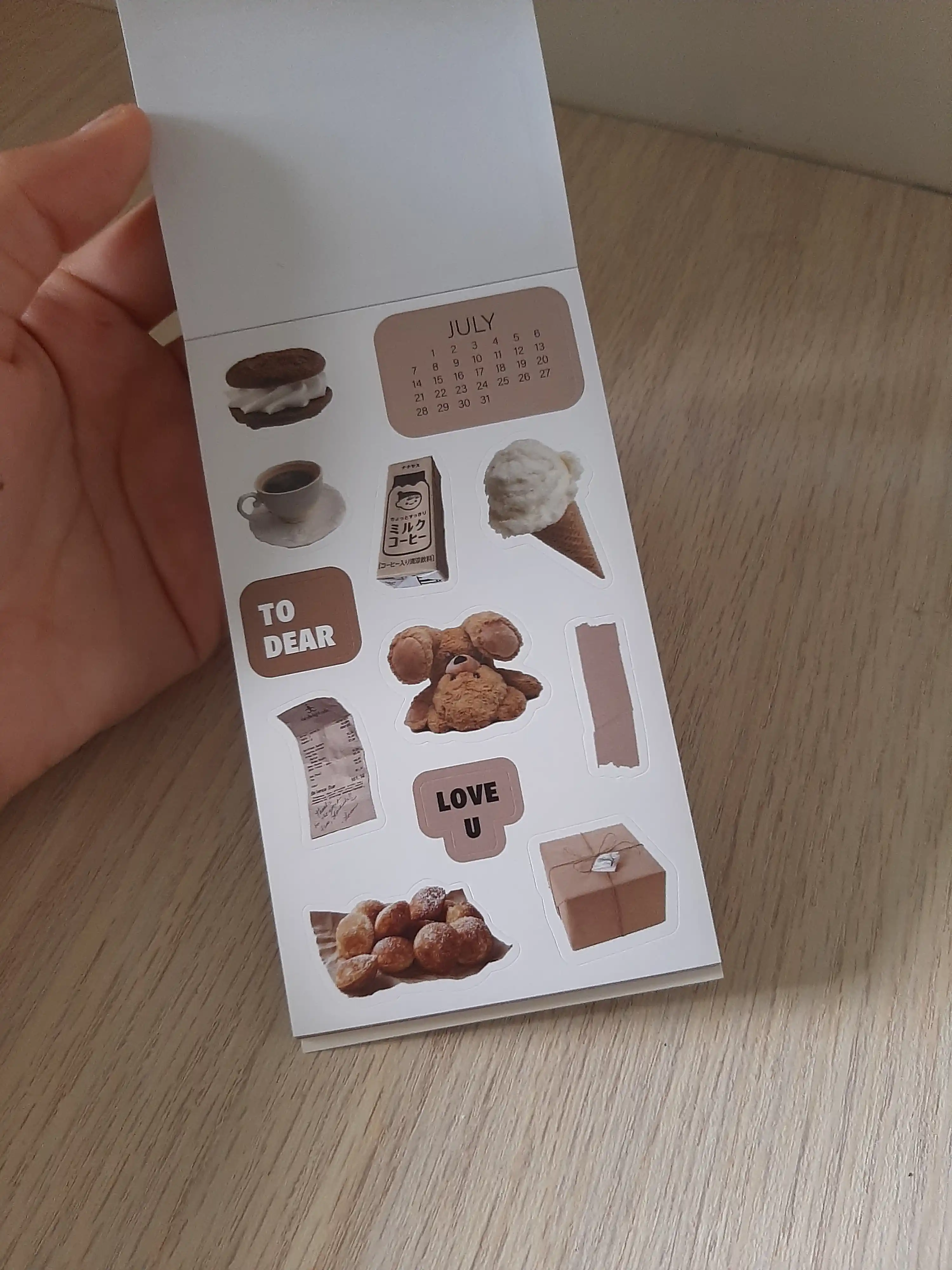 Kantselyariya stikerlari, scrapbooking uchun stikerlar
