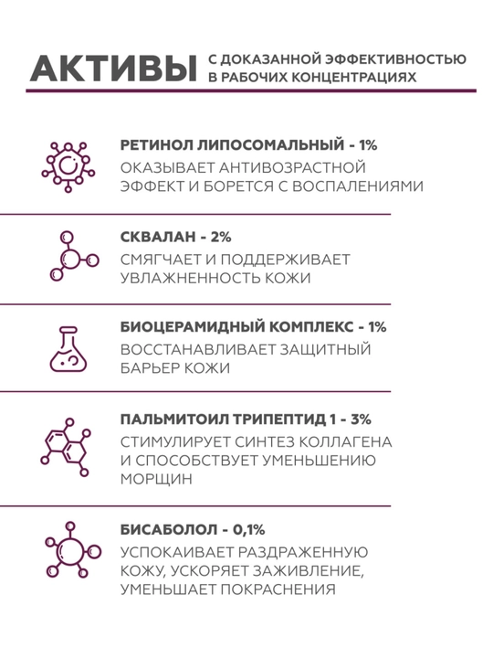 Geltek Retiderm 1.0 yuz uchun gel-zardob, 1% liposomal retinol va peptid bilan