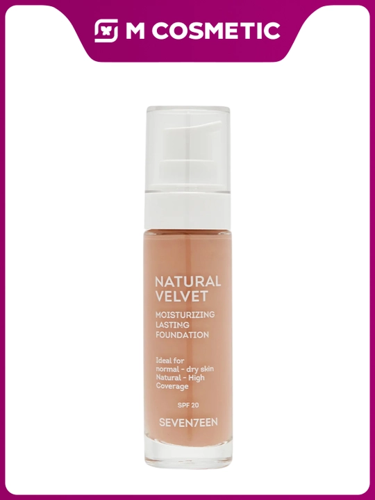 SEVENTEEN Тональный крем Natural Velvet длительного действия тон 04, 30 мл - 