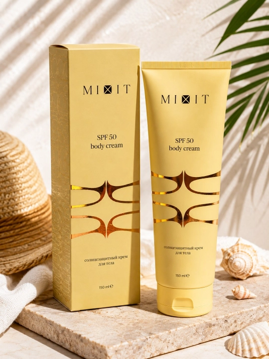 MIXIT SPF 50 Body Cream tana uchun quyoshdan himoyalovchi krem, 150 ml
