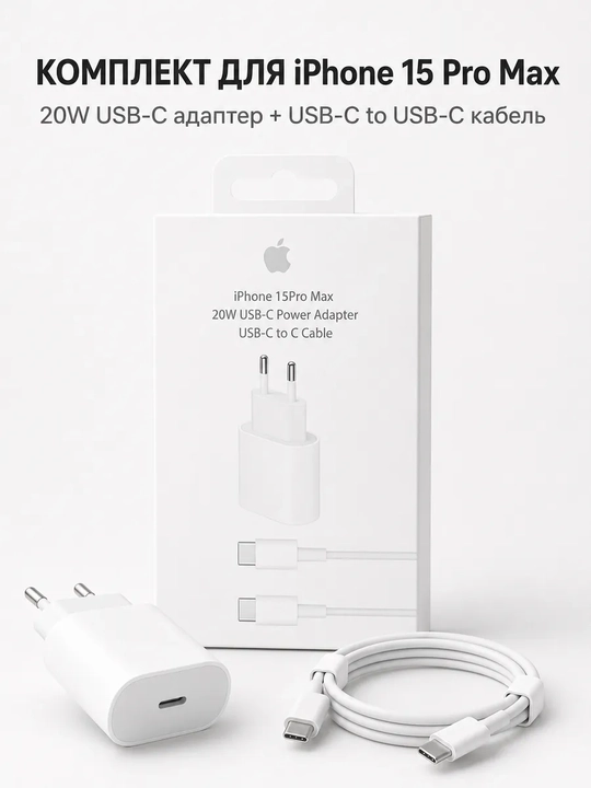 Комплект быстрой зарядки USB-C 20W