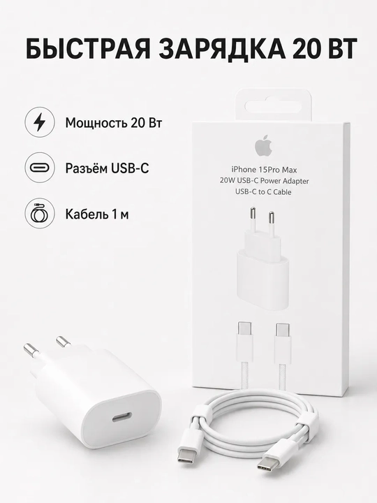 Комплект быстрой зарядки USB-C 20W