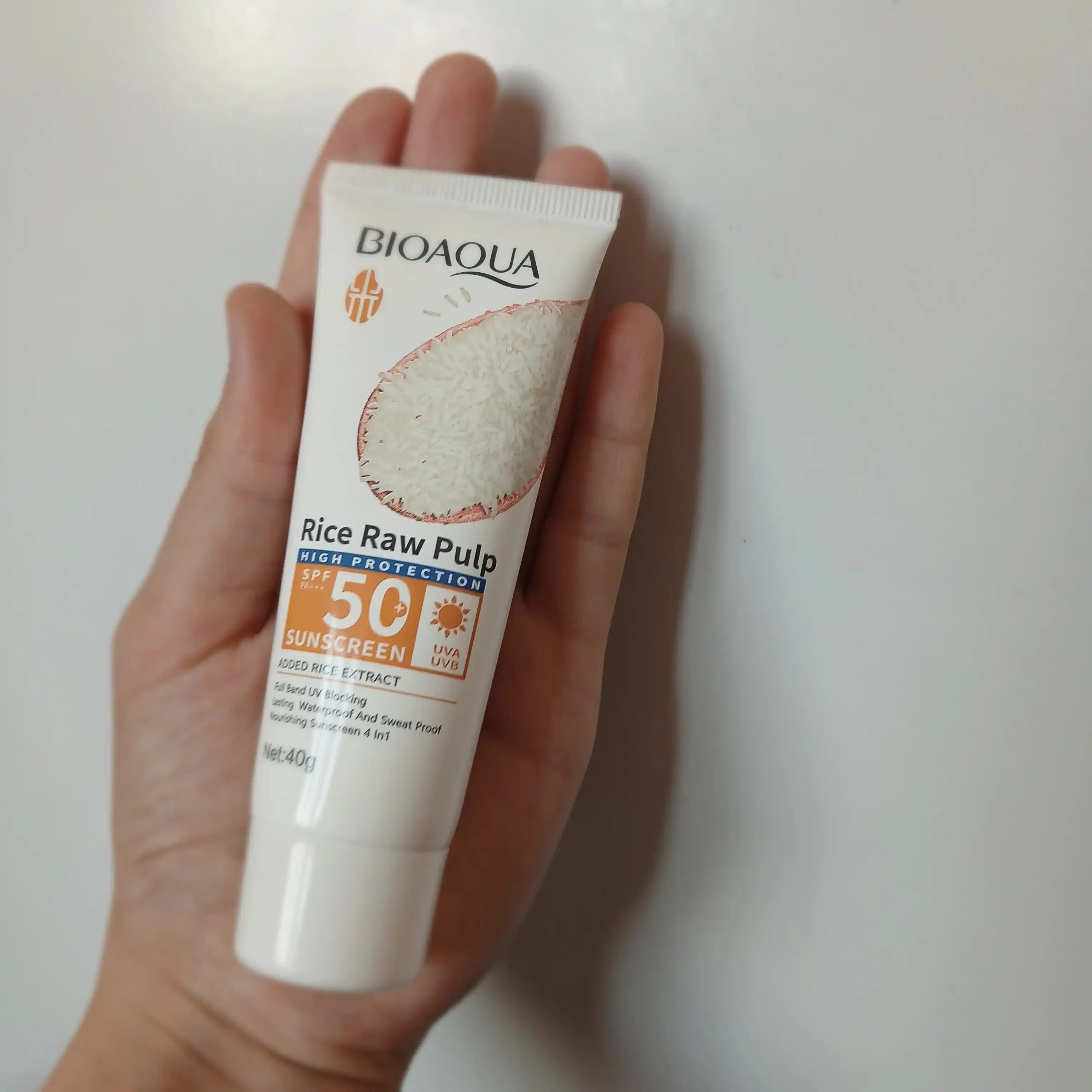SPF50+ PA+++ / BIOAQUA - Солнцезащитный крем на основе рисового экстракта 40 г