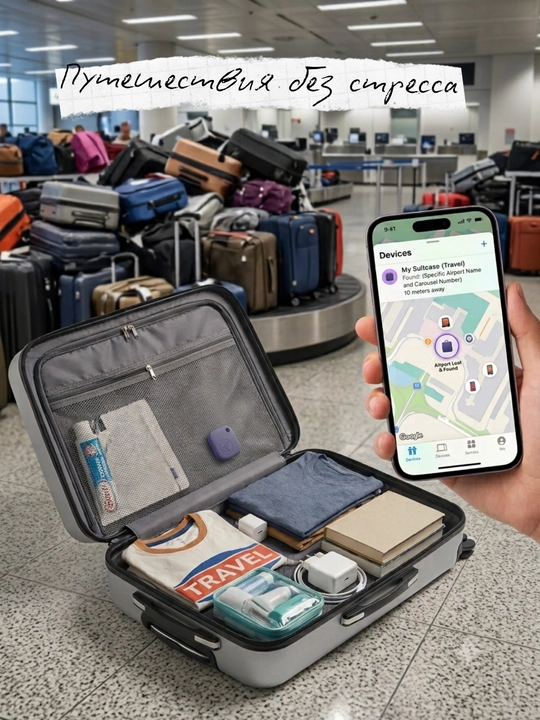 AirTag, GPS treker, brelok — iOS va Androidga mos keladi, ko'nglingiz xotirjamligi uchun