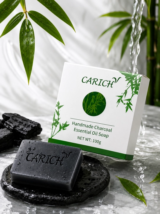 Набор мыла CARICH 3 вида Shea Butter Silk Protein Charcoal, по 100 г