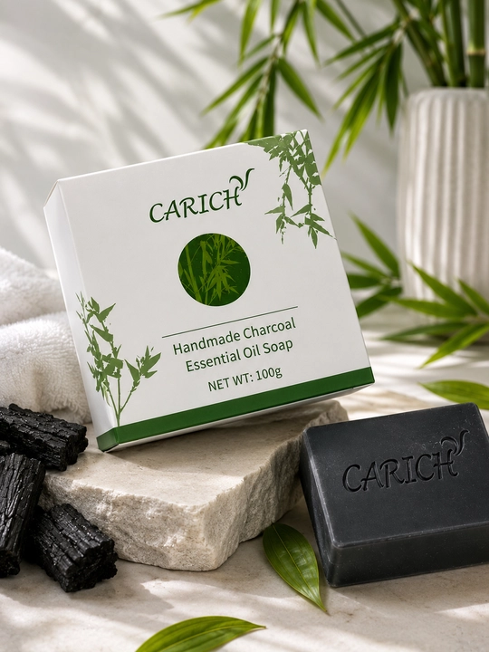 Набор мыла CARICH 3 вида Shea Butter Silk Protein Charcoal, по 100 г