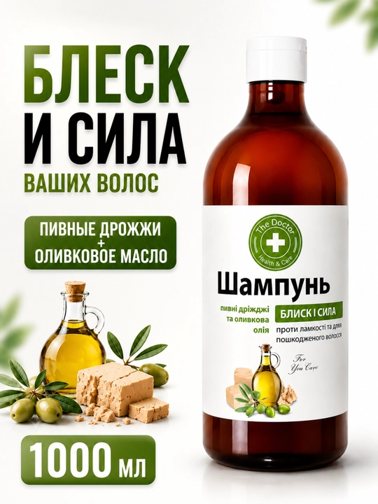 Шампунь для волос, мумие алтайское, тройная сила, против выпадения волос, Домашний Доктор - 