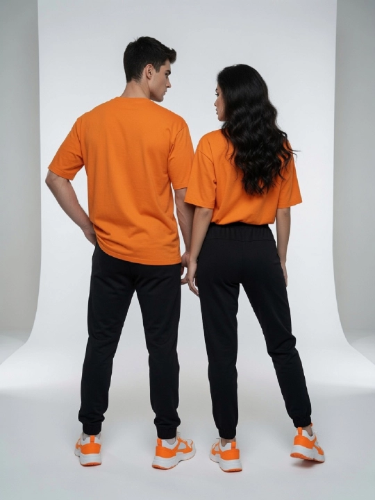 Ayollar va erkaklar uchun unisex futbolka, oversize, 100% paxta