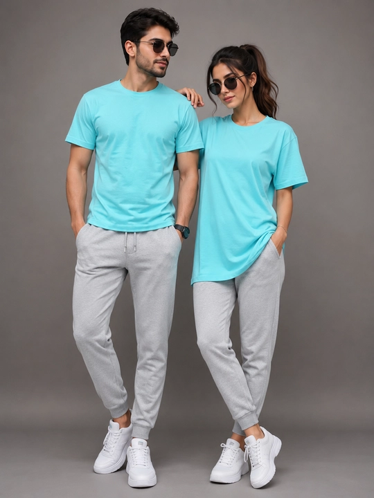 Ayollar va erkaklar uchun unisex futbolka, oversize, 100% paxta - 