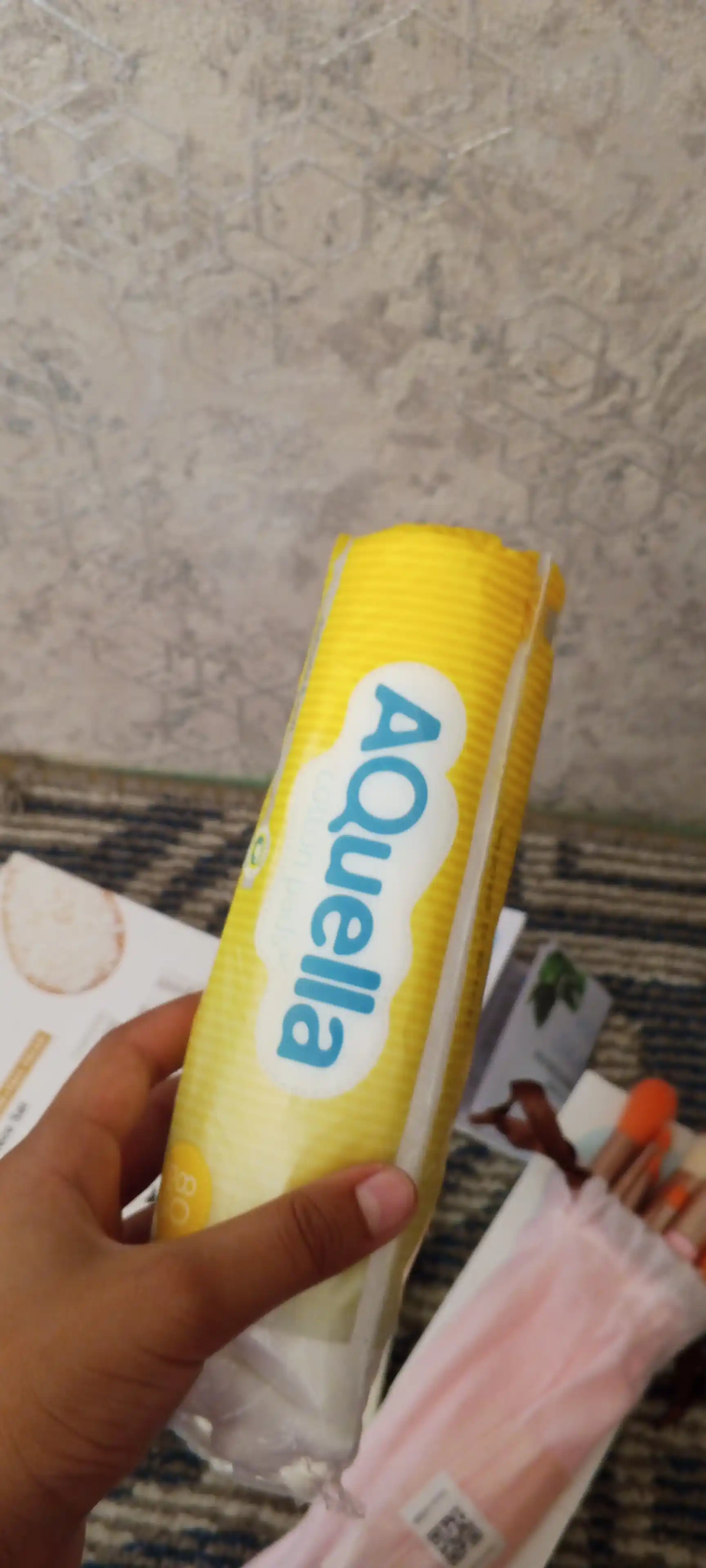 AQUELLA paxta disklari, p/e, 80 dona