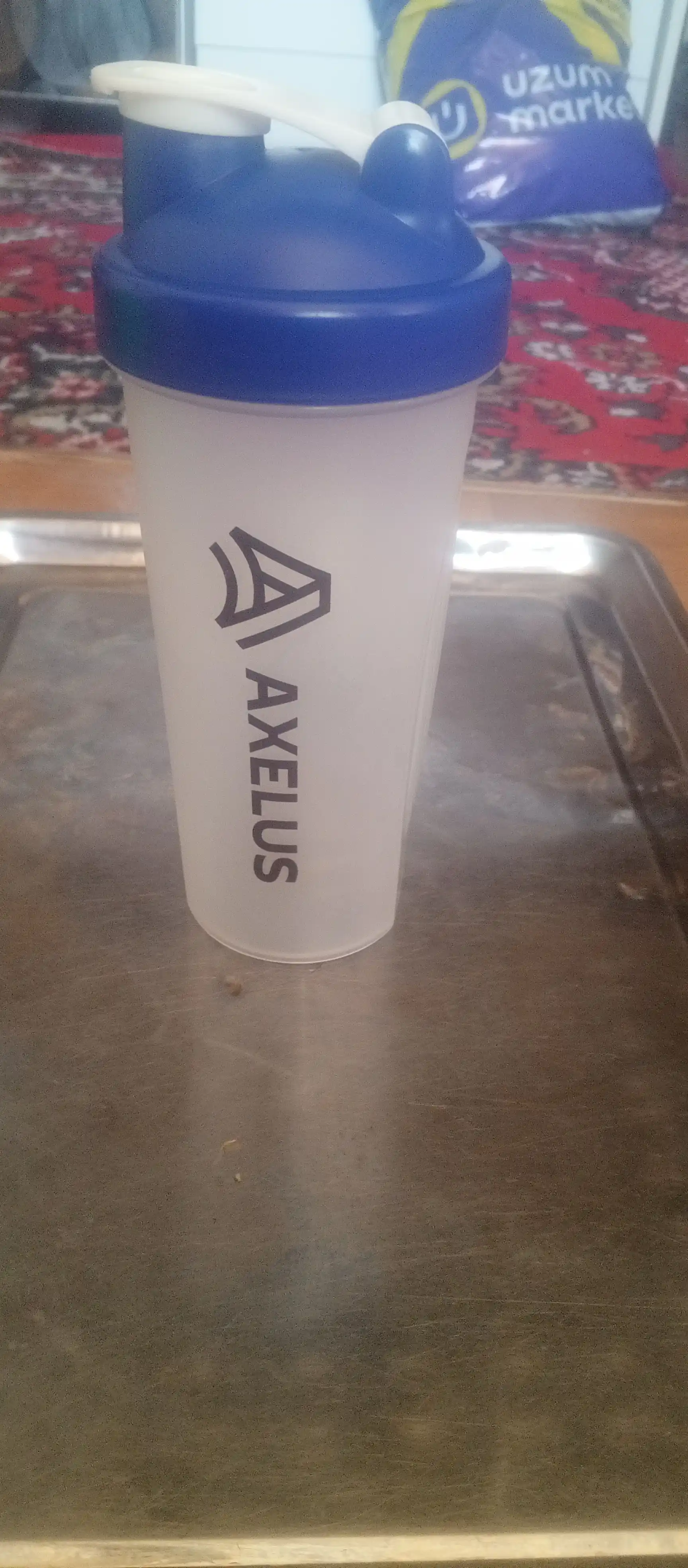 Sheyker, shaker suv shisha, sport idish, geyner, oqsil, protein, 600 ml, uniseks