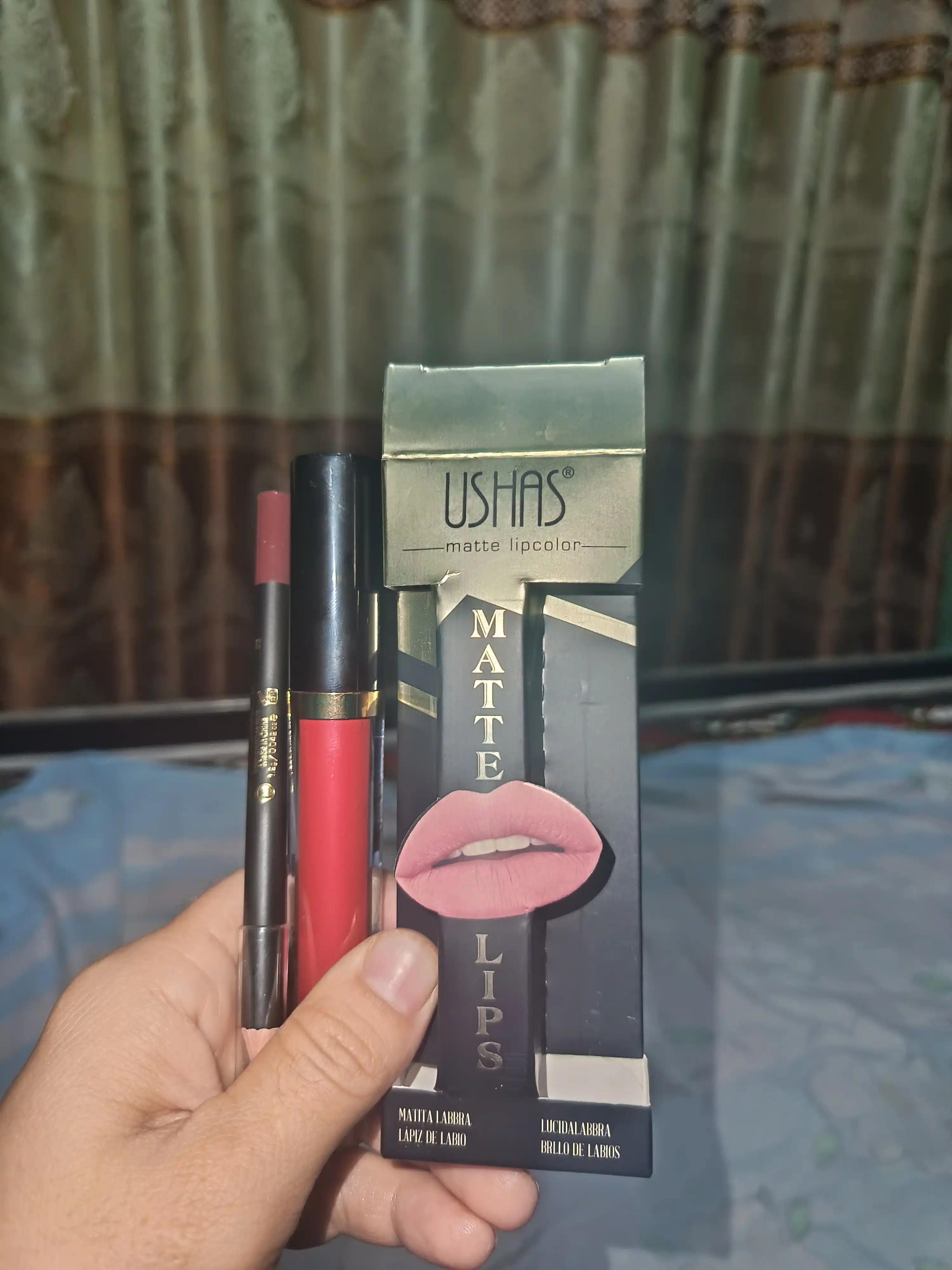 Lablar uchun 2in1 da matoviy pomada+karandash kontur, lab balzam, lab qalami, tint 28 ml
