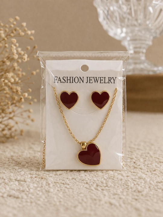 Fashion Jewelry Premium – аyollar uchun marjon va sirg'alar to'plami