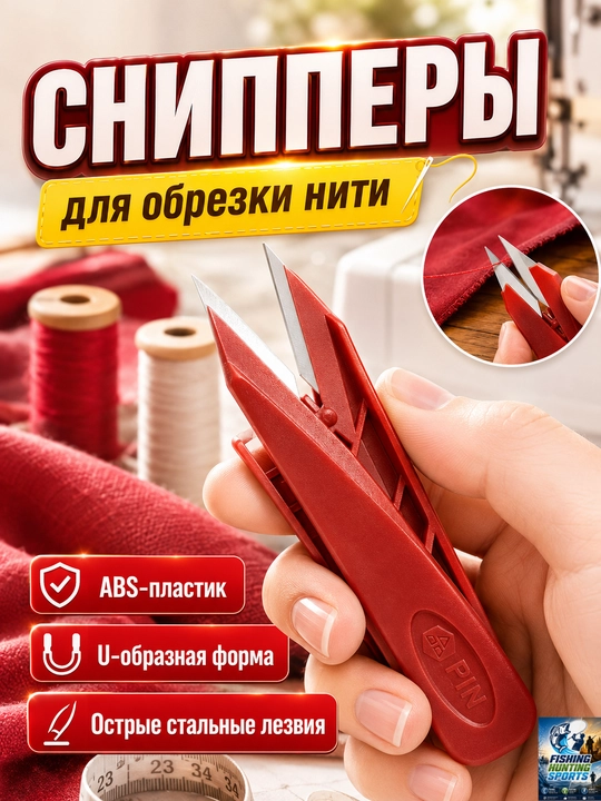 Ножницы-снипперы для обрезки ниток, швов и ткани - 