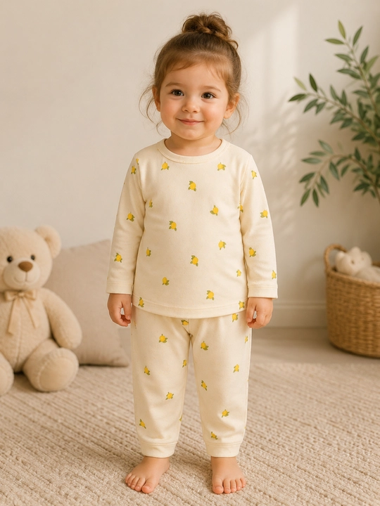 Qizaloqlar va o'gil bolalar uchun 2 qismli pijama to‘plami