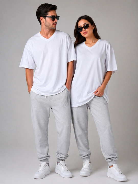 Женская и мужская unisex футболка оверсайз, 100% хлопок - 