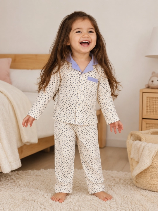 Qizaloqlar va o'gil bolalar uchun 2 qismli pijama to‘plami