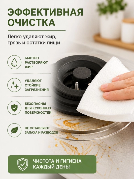 Кухонные салфетки в рулоне из ткани, многоразовые,