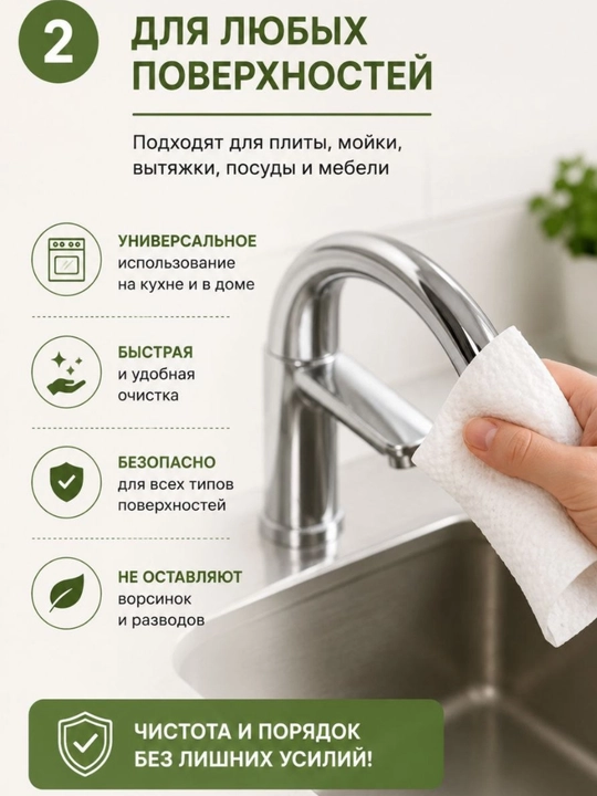 Кухонные салфетки в рулоне из ткани, многоразовые,