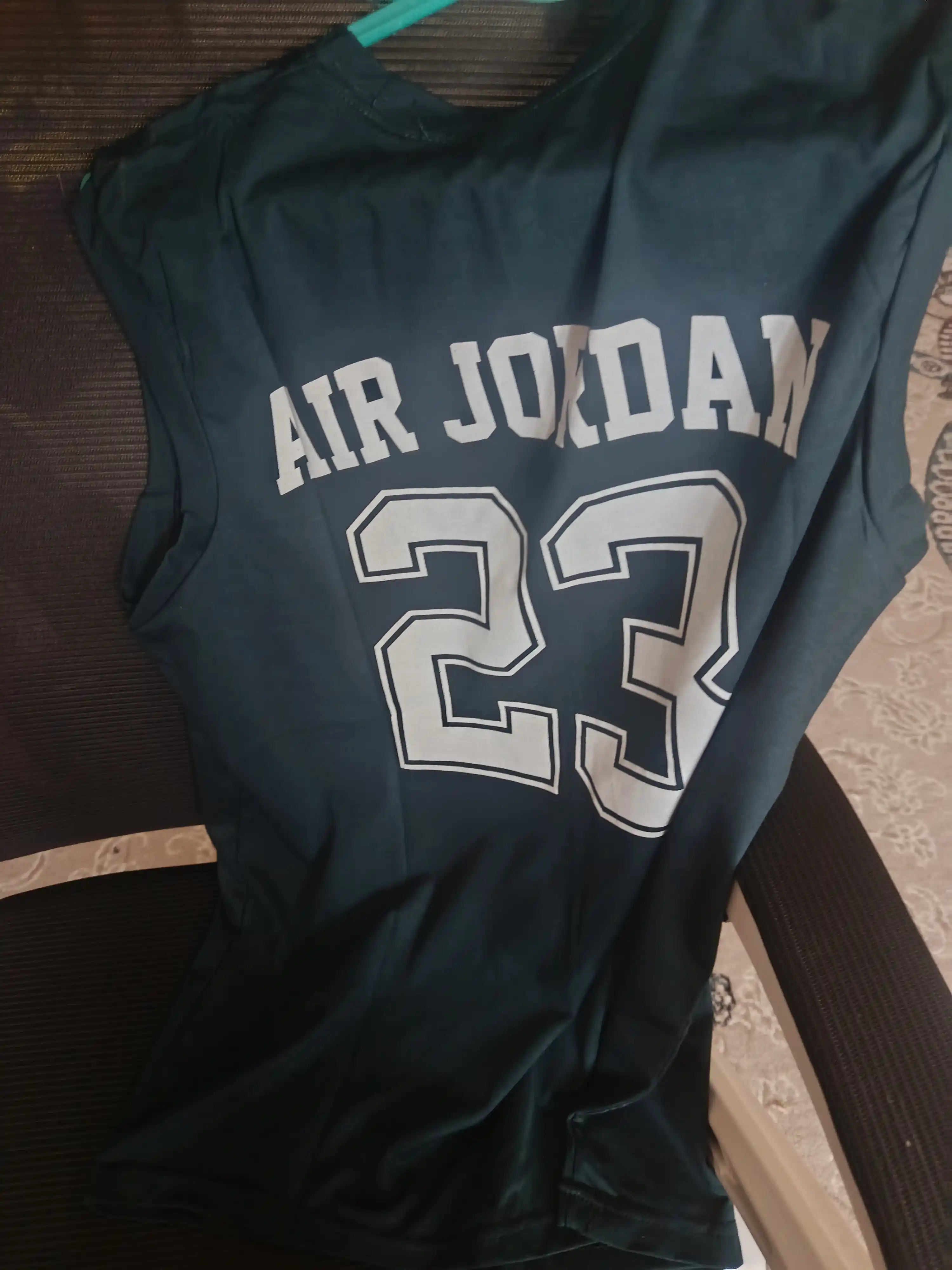Jordan printli erkaklar yengsiz futbolkasi sport va kundalik kiyish uchun L-3XL