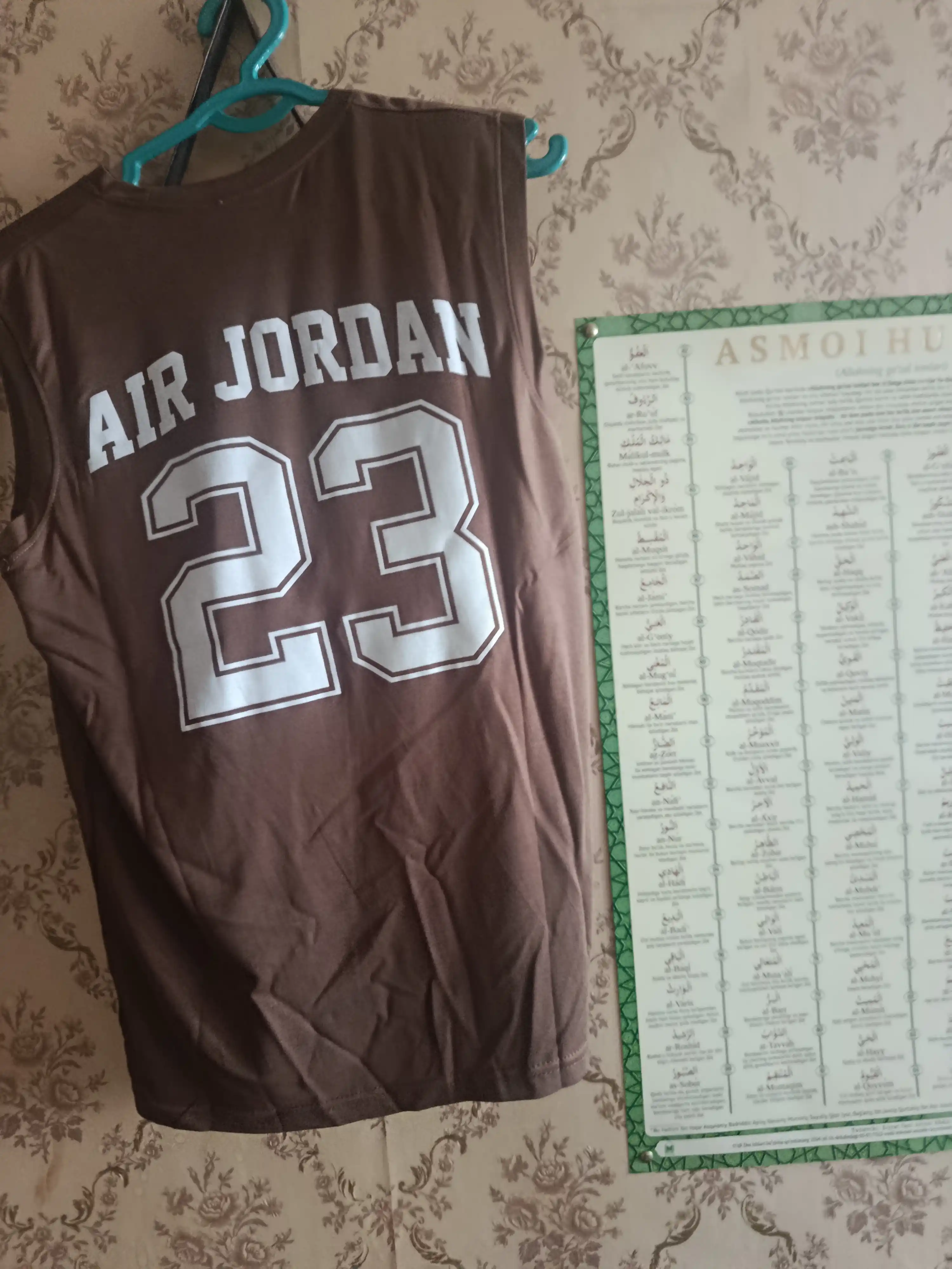 Jordan printli erkaklar yengsiz futbolkasi sport va kundalik kiyish uchun L-3XL