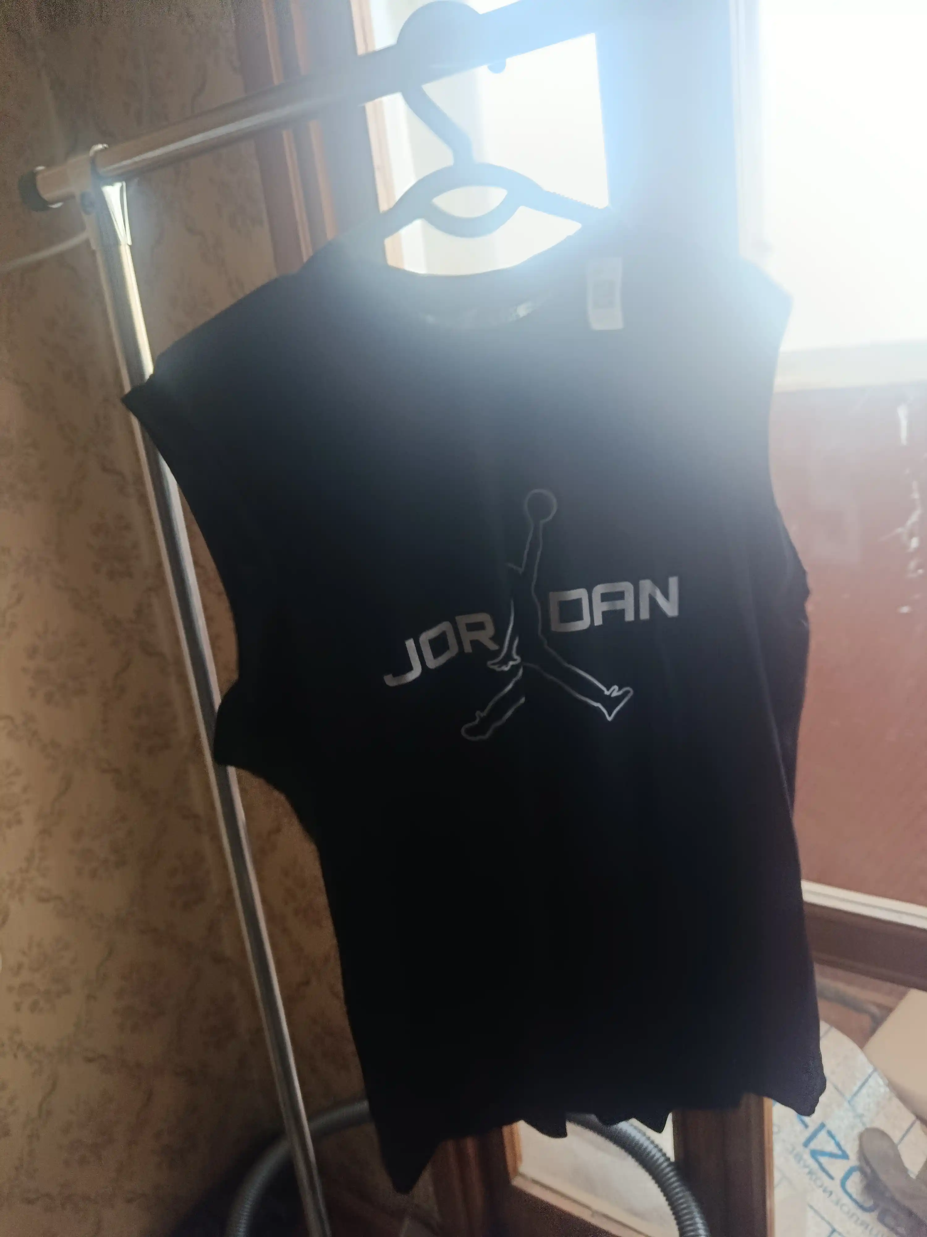 Jordan printli erkaklar yengsiz futbolkasi sport va kundalik kiyish uchun L-3XL