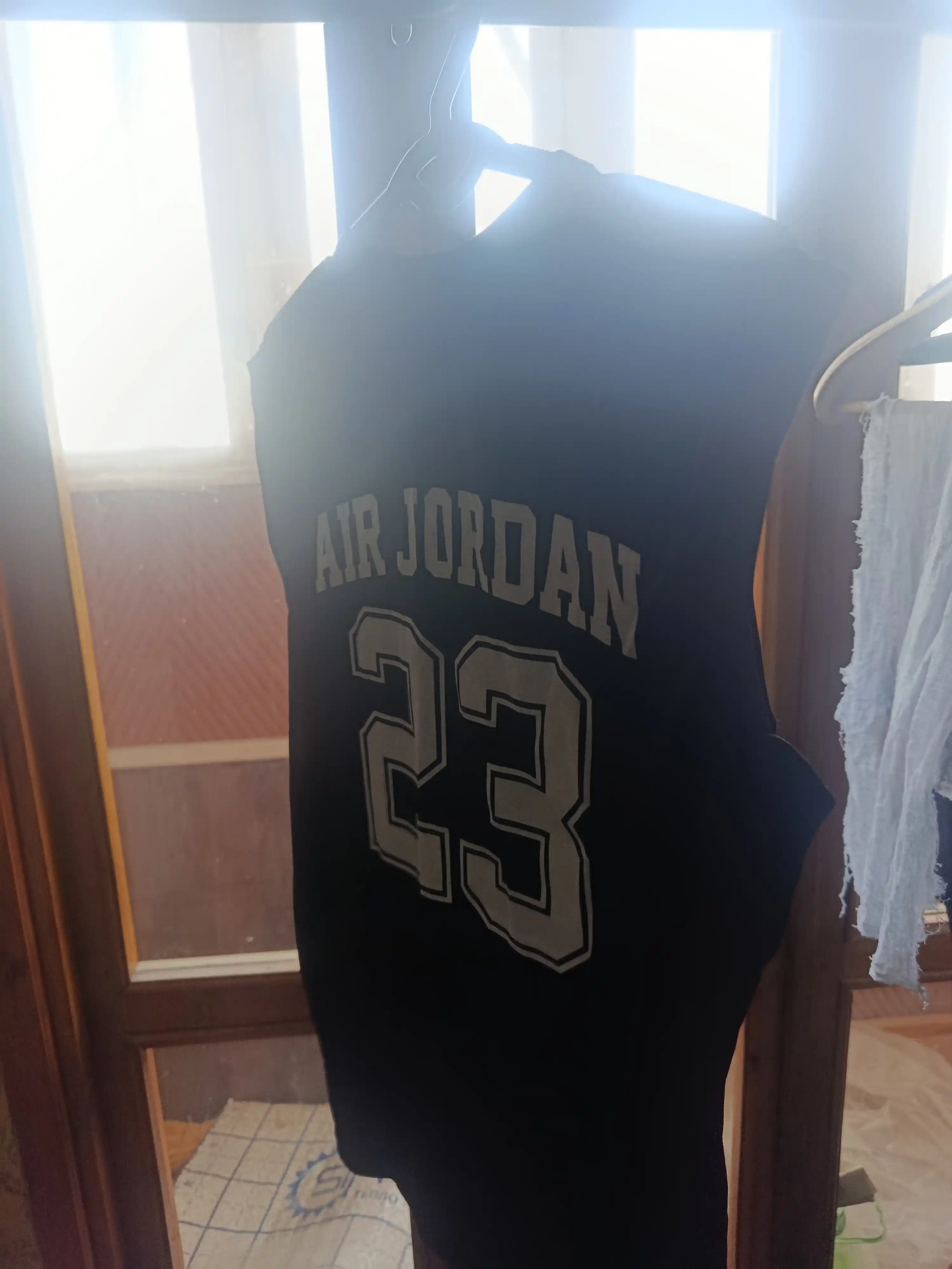 Jordan printli erkaklar yengsiz futbolkasi sport va kundalik kiyish uchun L-3XL