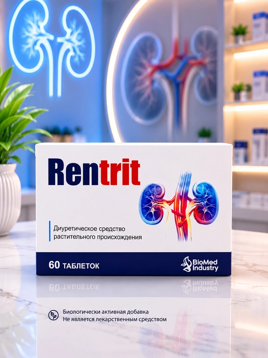 Rentrit — Для поддержки здоровья почек и мочевыводящих путей, 60 таблеток