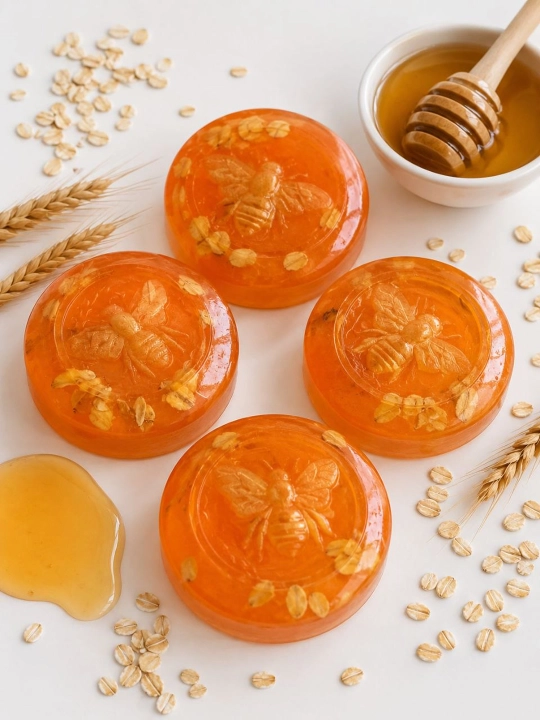 Tabiiy sovun tarvuzli, imbirli, asalli, sutli, guruchli, ovsyankali