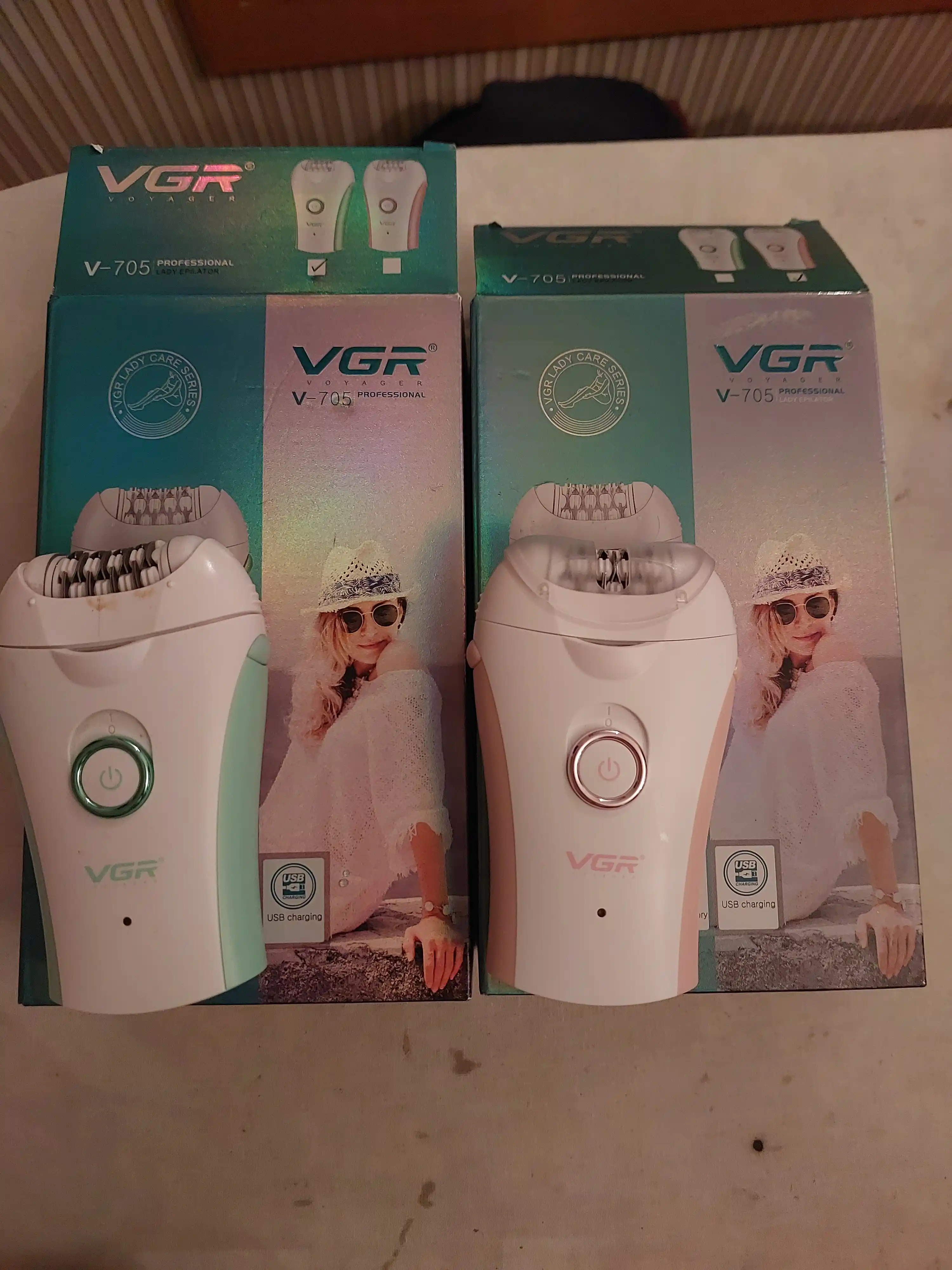 Ayollar uchun simsiz epilator VGR V-705, V-726, V-706, V-728, tana depilatori