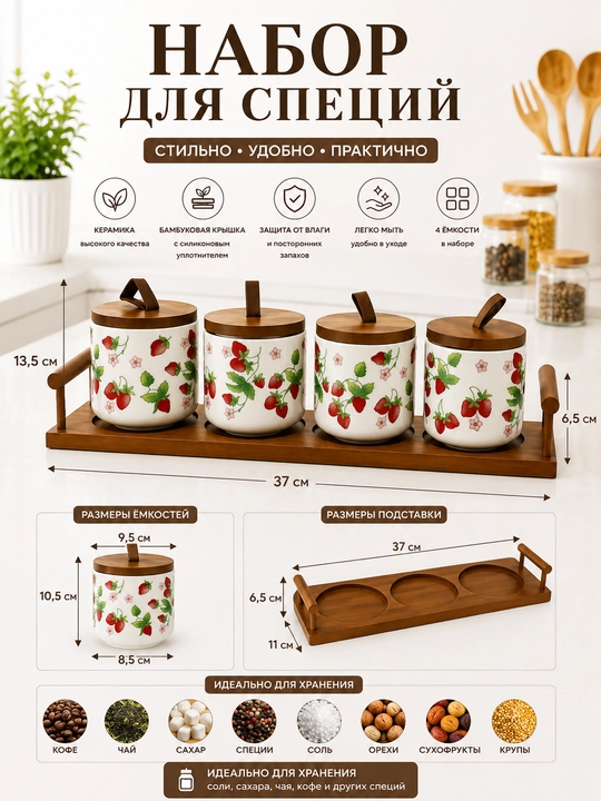 Набор для специй, набор банок для кухни, банки для хранения