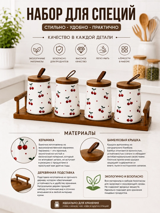 Набор для специй, набор банок для кухни, банки для хранения