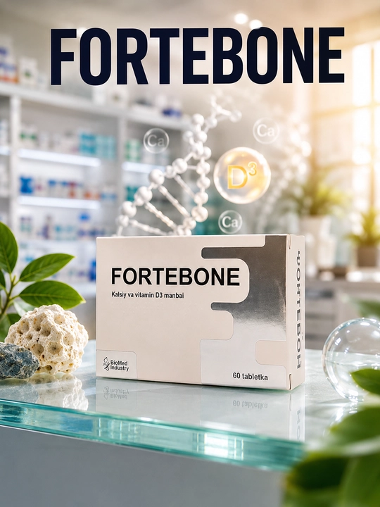FORTEBONE — Kalsiy va D3 vitamini manbai, suyak va tishlar salomatligini uchun