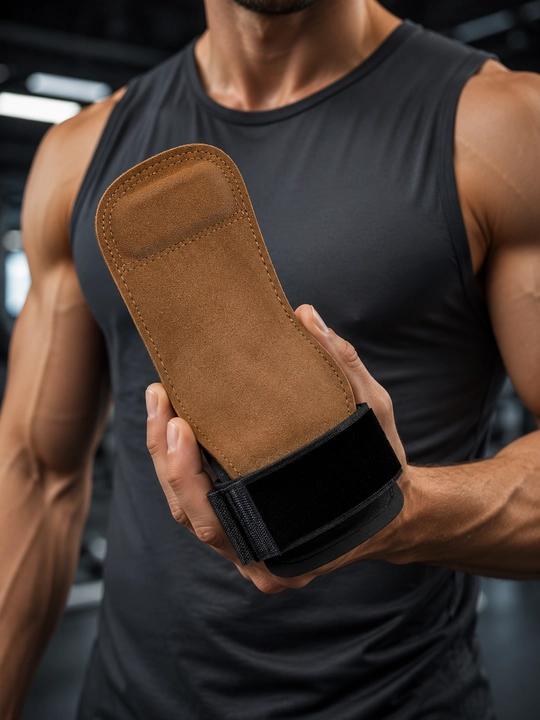 Fitness va turnik uchun teri tortish gripi, bilak himoyachisi, 1 juft