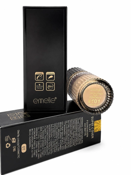Тональный крем для лица Emelie SPF, стойкий, матовый эффект и ровное покрытие