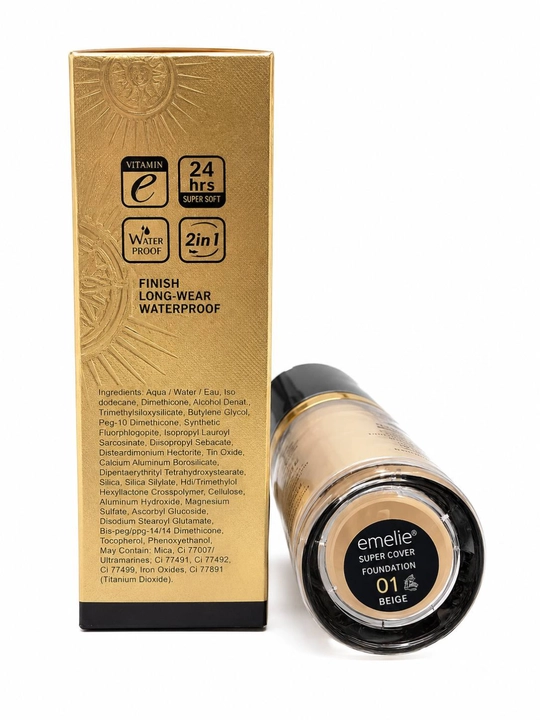 Тональный крем для лица Emelie SPF, стойкий, матовый эффект и ровное покрытие