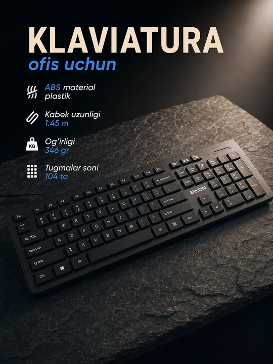 Simli klaviatura va sichqoncha BIKON