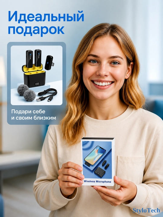 Mikrofon petlichka simsiz telefon uchun, professional mikrofon iPhone va Android uchun