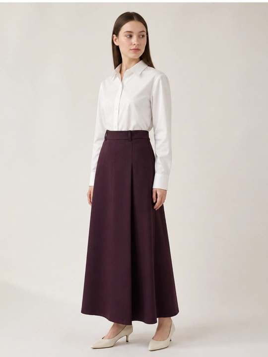 A siluetli klassik ofis, maktab yubkasi, o‘lchamlari S-XL, rangi: qora, kul rang
