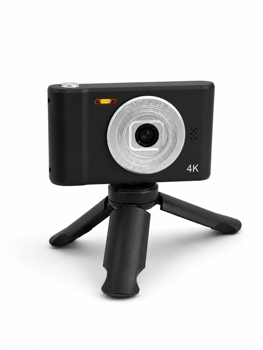 Bolalar uchun raqamli kamera 4K, foto va video, rangli ekran, USB quvvatlash, sovg‘a uchun