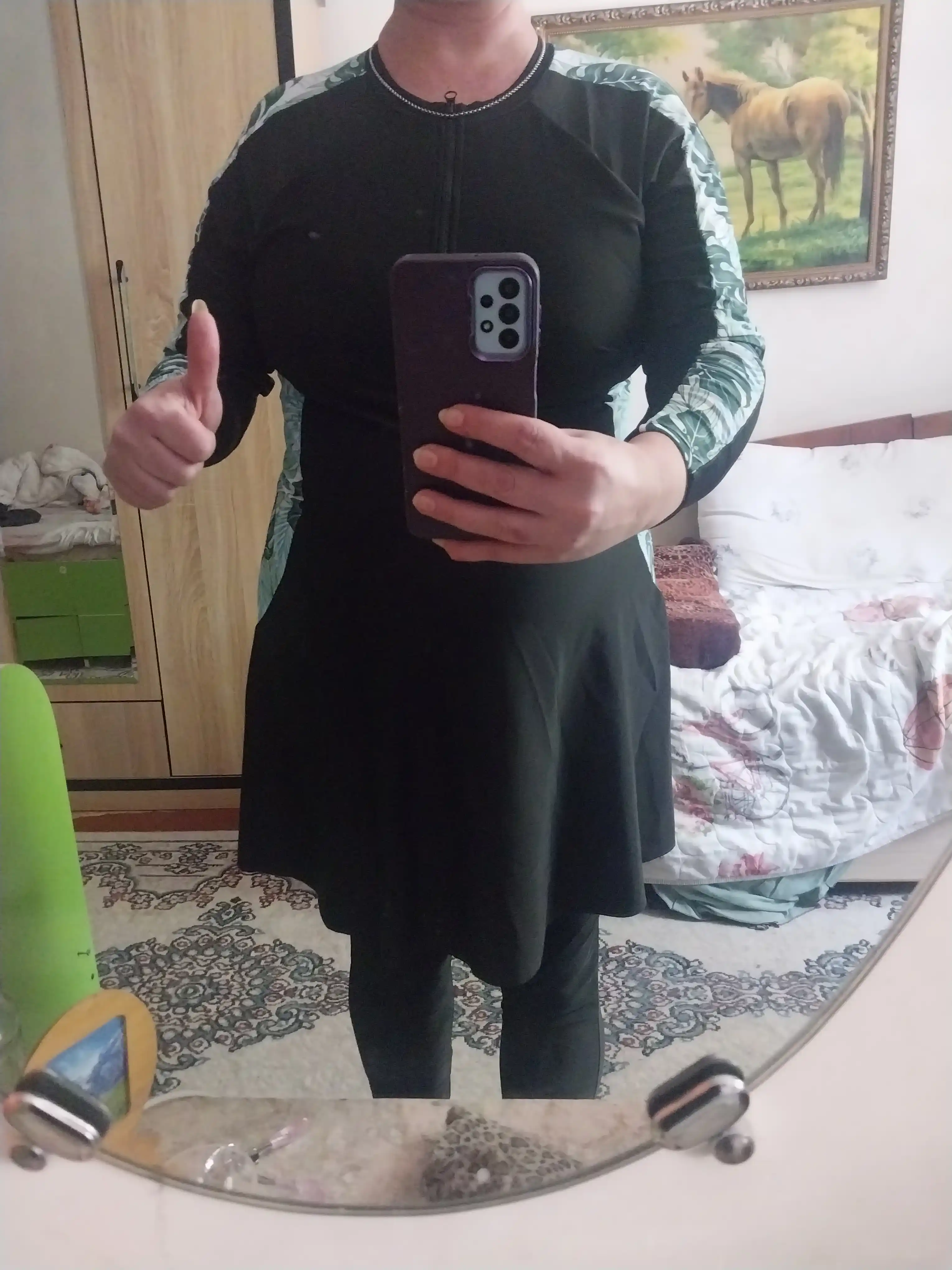 Kupalnik ayollar uchun burkini Kioko, yopiq musulmon kupalnik